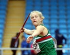 Jasmin Dotzek (unattached), senior javelin, Northern Championships, Sport City Manchester